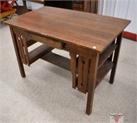 Vintage Wooden Desk 42" x 36" x 30" high
