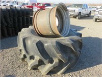(1) 900/65R32 Tire & Rims