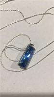 Blue Pendant Necklace