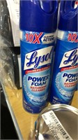 3.  Spray Lysol Power Foam Bathroom Cleaner