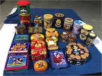 Lrg Lot of Assorted Tins