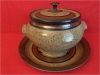 SIGNED CLAY SOUP TUREEN
