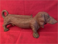 CAST IRON DACHSHUND BOOT SCRAPER 16" LONG