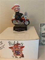 BIKER GRANDMA FIGURINE