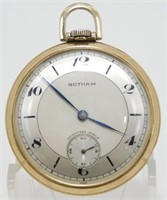 Gotham Vintage Swiss Pocket Watch: 12-Size