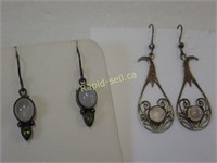Silver & Gemstone Earrings