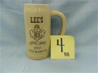 Lee's Liquor Rock Island, IL. 1977 Heineken Stein-