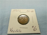 1931s Lincoln Cent - Key Date - EF-40