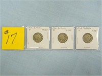 1914, 1914s, 1914D Buffalo Nickels