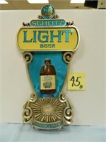 Schlitz Light Beer Plastic Sign (22") (As is)