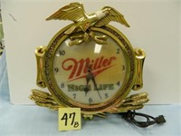 Miller High Life Lighted Clock (15x16") (Clock