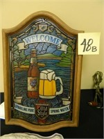 Old Style Lighted Sign (12x19") (Works)
