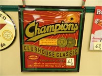 Champions Clubhouse Classic Tin Sign (24x26")