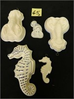 5 Ceramic Bassano Molds