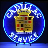 Cadillac Service Neon Sign 24"