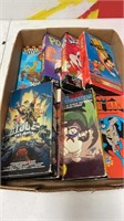 Lot of eight VCR G.I. Joe mighty mouse bugs bunny