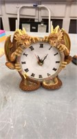 Golden dragon clock