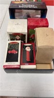 Hallmark ornament lot and one holiday ornament