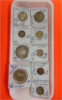 Foreign Silver Coins (9)