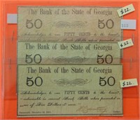 The Bank of the State of Georgia Notes (3)