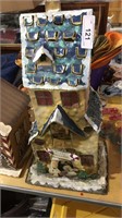 Metal / Tin Outdoor Ginger Bread House / Candle