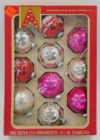 * Vintage Mercury Glass Christmas Ornaments,