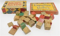 Antique “House” Blocks and Vintage Games