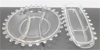 * Heisey Lariat Round 3 Part Relish Tray and