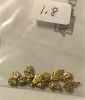 1.8  Grams Natural Alaskan Gold Nuggets