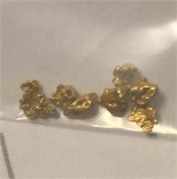 1.0  Grams Natural Alaskan Gold Nuggets