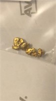1.0  Grams Natural Alaskan Gold Nuggets