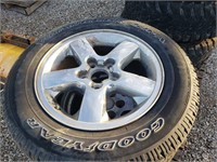 (4) Tires/Wheels Goodyear Wrangler SR-A P235/65R17