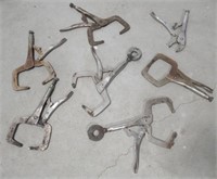 (7) various style vice grips.