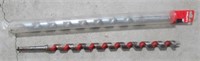 (2) Hilti smooth drill auger bits. Measures 18" x