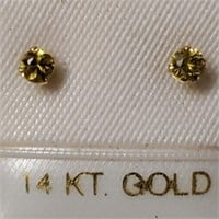 $120 14K Yellow Sapp Earrings