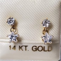 $150 14K CZ Earrings