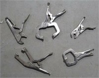(5) Various style vice grips. Note: does include
