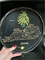Vintage Metal KENTUCKY Souvenir Plate