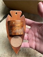 Vintage Wooden Match Holder Mckinney Texas