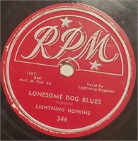 Lightning Hopkins Blues 78 "Lonesome Dog Blues"
