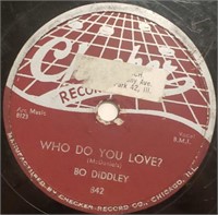 Bo Diddley Blues 78 " Who Do You Love" Checker 942