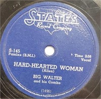 Big Walter Blues 78 "Hard-Hearted Woman"