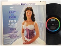 Wanda Jackson Right or Wrong Stereo Capitol LP