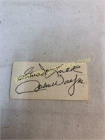 John Wayne Autograph card