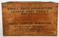 Vintage Western Small Arms Wood Ammo Crate
