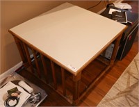 Square Ratan Base Table