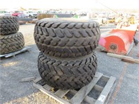 (2) 21.5L-16.1 Firestone Tractor Tires on Rims