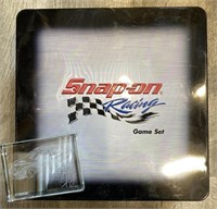 Snap-On Poker Set & NASCAR Glass Paperweight