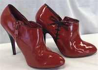 Vero Cuoio Red Patten Leather Ankle Boot