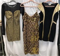Black and Gold Cocktail Dresses